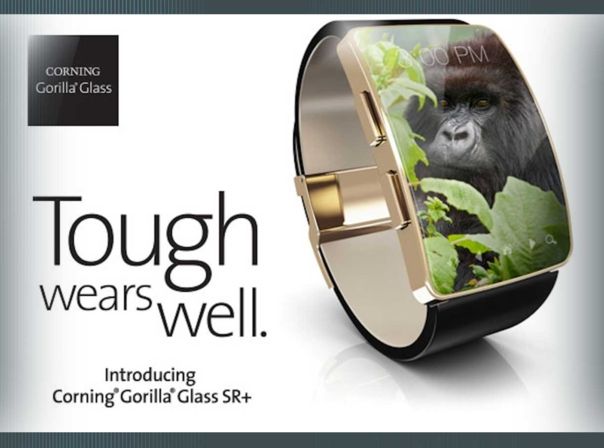 Corning Gorilla Glass SR+ Wearable Smartwatch fitnesstracker schutz