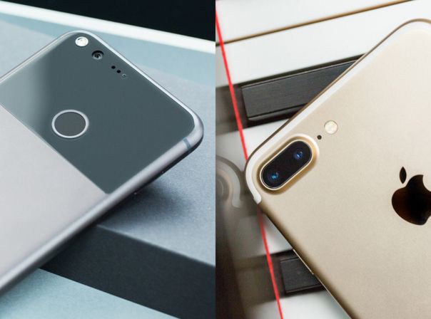 Google Pixel vs. iPhone 7 Plus