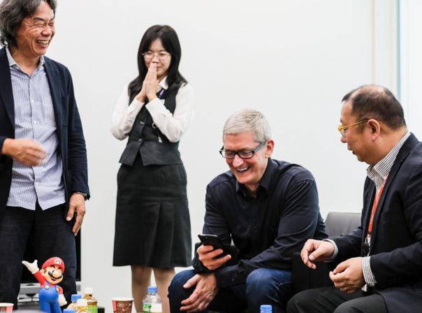 Tim Cook zu Besuch bei Nintendo und Shigeru Miyamoto