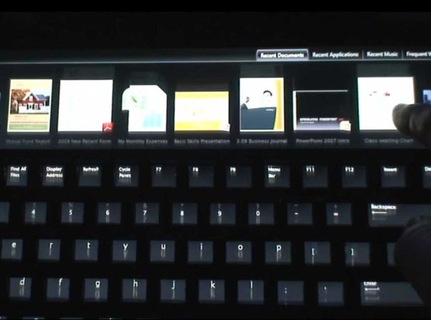 Die Touch Bar von Microsoft