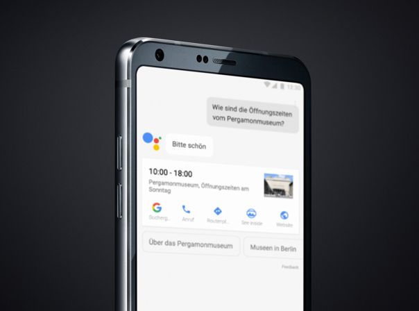LG G6 mit Google Assistant. LG G6 mit Google Assistant.