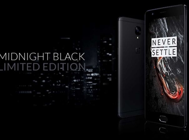 So sieht das OnePlus 3T in "Midnight Black" aus