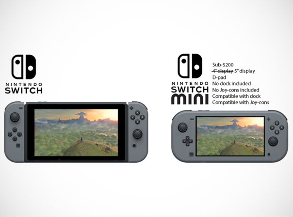 Nintendo Switch Mini Konzept NeoGAF