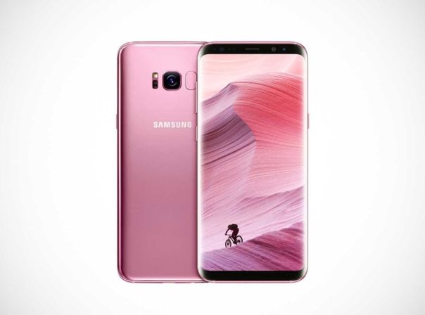 Das Galaxy S8 in Rose Pink