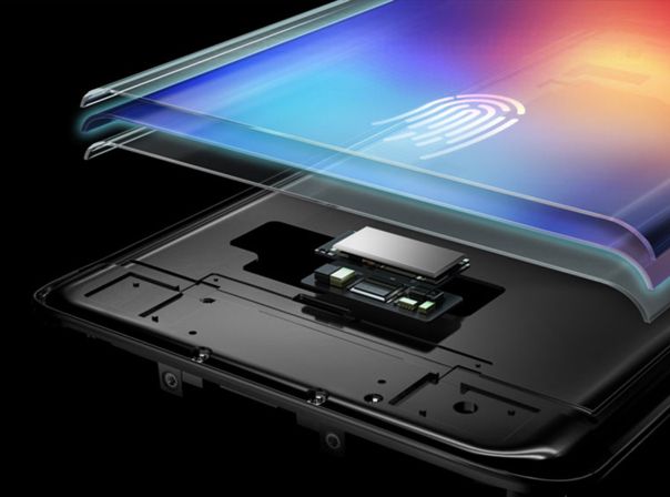 Vivo-Smartphone mit Fingerabdrucksensor im Display