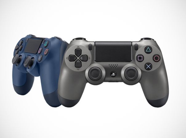 Dualshock 4 Controller in Steel Black und Midnight Blue