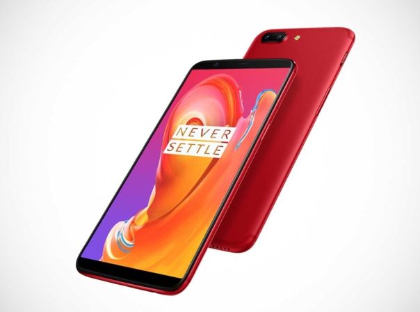 Das OnePlus 5T in Lava Red