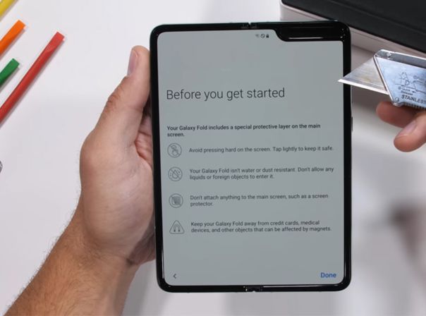 Wie stabil ist das Samsung Galaxy Fold