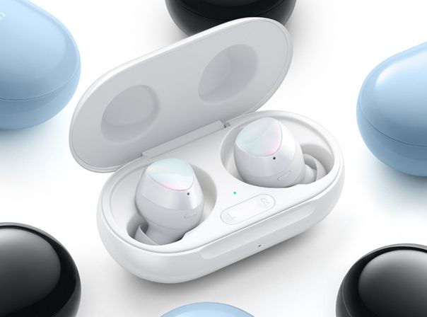 Samsung Galaxy Buds+ in Ladecase und verschiedenen Farben