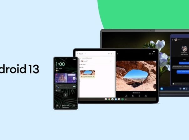 Android 13 Tablet, Smartphone und Laptop