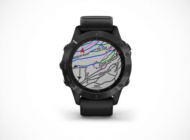 Garmin Fenix 6 Pro vor grauer Hintergrund