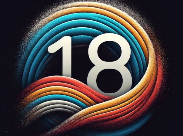 iOS 18 setzt wohl stark auf KI (Bild: So stellt sich unsere KI das Logo für das Update vor) iOS 18 Logo KI