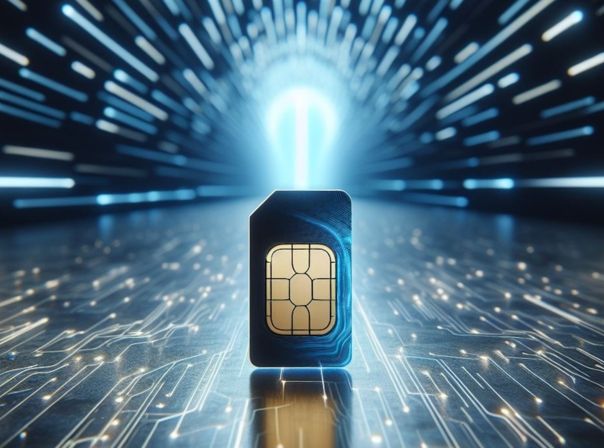 Sichert euch jetzt einen monatlich kündbaren Blau-Tarif mit bis zu 50 GB Datenvolumen im schnellen o2 Netz SIM-Karte in einem blauen Tunnel