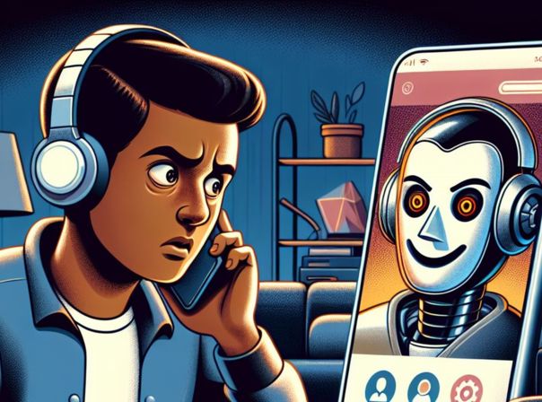 Über KI-Anrufe wollen Betrüger an eure Informationen gelangen KI Phishing Anrufe