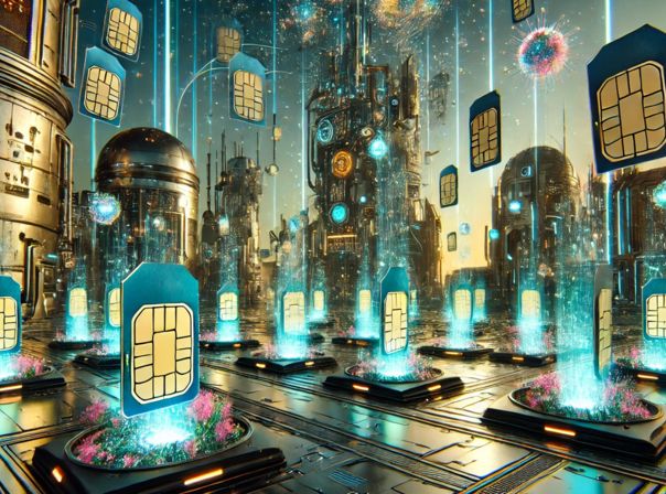 Der O2 Mobile M Flex hat einen neuen Tiefpreis erreicht – ein Deal macht es möglich SIM-Karten für Handys mit Vertrag unter 15 Euro in einer futuristischen Umgebung