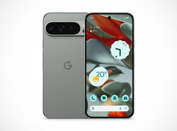 Das Google Pixel 9 Pro XL in der Farbe Hazel Das Google Pixel 9 Pro XL in der Farbe Hazel