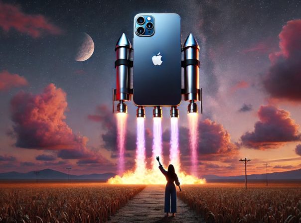 iPhone verlässt Planet