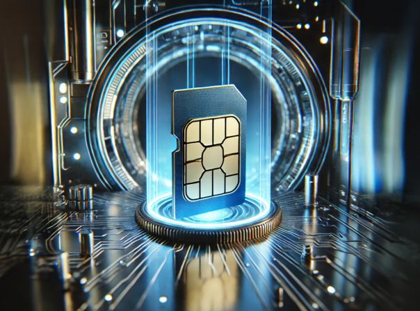 Wollt ihr euch bei o2 einen Tarif zulegen, sind unsere Infos sehr hilfreich für euch. Eine SIM-Karte vor einem Portal