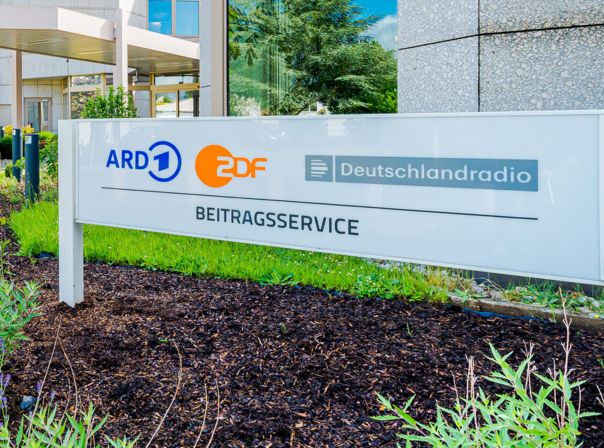 Rundfunkbeitrag Schild