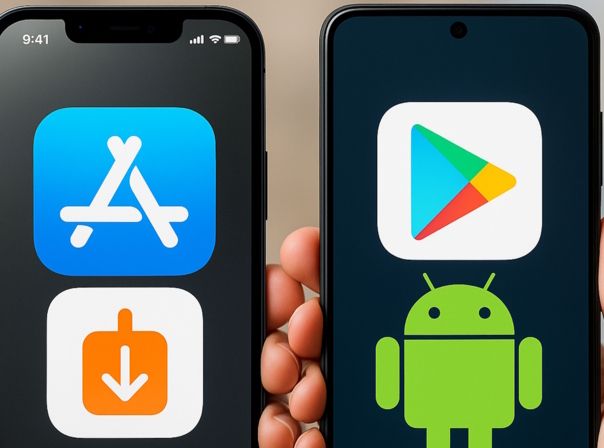 Wie bei Android: iOS lässt jetzt auch Downloads ohne App Store zu (Symbolbild) iOS vs Android