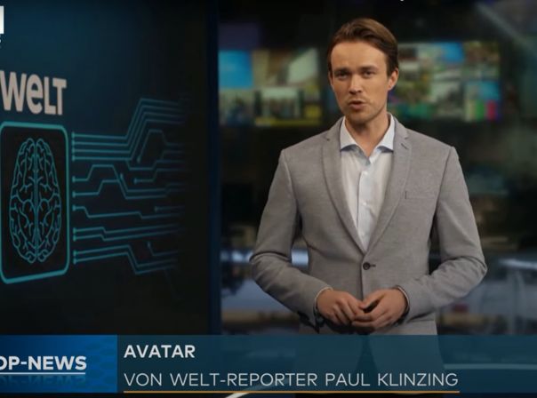 Der KI-Moderator: Täuschend echt, oder? KI-WELT läuft bei WELT TV