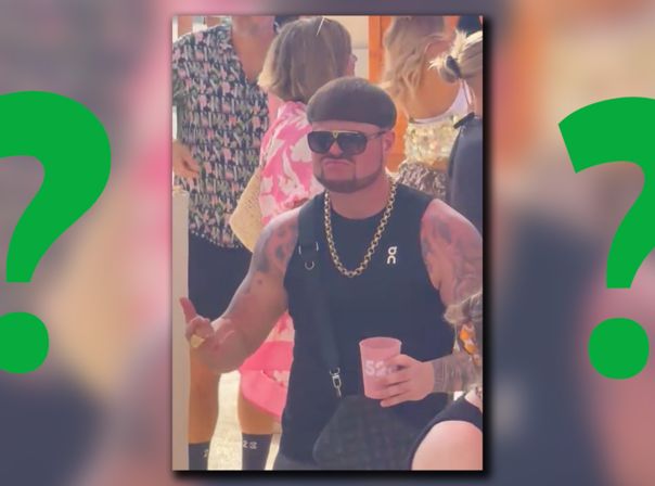 Dieser Herr ist vielerorts plötzlich zu sehen. Doch was steckt hinter dem Ibiza Final Boss? Ibiza Final Boss