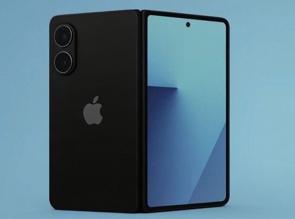 iPhone Fold in Schwarz (Konzept)