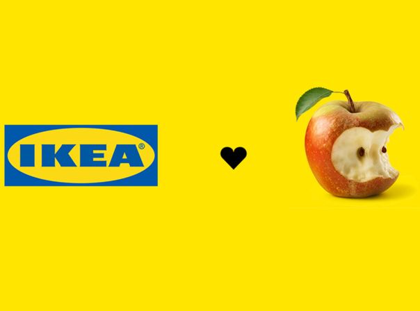 Mit diesem Bild teasert IKEA die kommende Ankündigung an. Ungeduldige müssen jetzt in den sauren Apfel beißen und bis zur Enthüllung ausharren. Auf dieser Abbildung ist das übrigens schon geschehen: Der Apfel wurde zweimal angebissen. Das original Apple-Logo nur einmal. Ein Teaser für die mögliche IKEA und Apple Partnerschaft