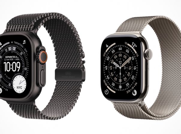 Apple Wacth Ultra 3 (l.) und Series 11 (r.) mit schickem Milanaise-Armband Apple Watch Ultra 3 und Series 11 im Vergleich