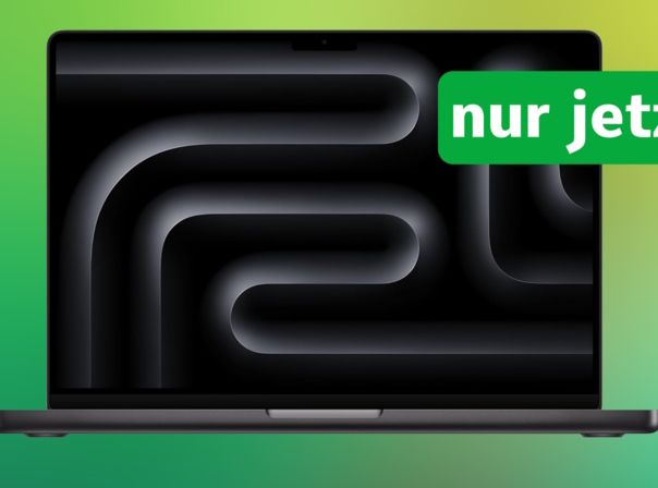 Aktuell bekommt ihr das MacBook Pro (M3 Pro) deutlich günstiger MacBook Pro M3 Pro Deal-Header