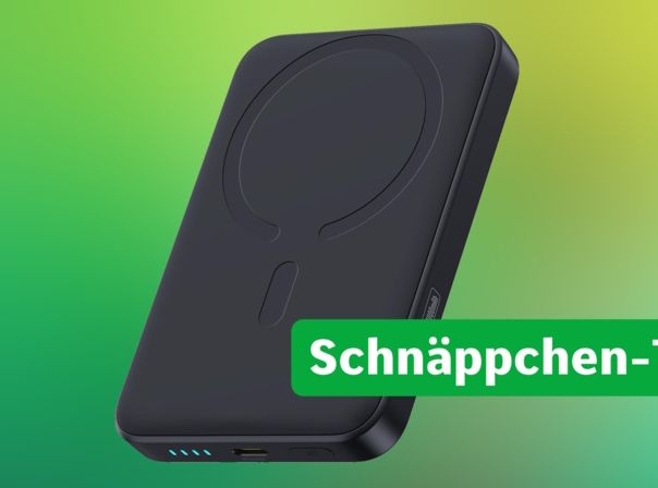 Mit einer MagSafe-Powerbank ladet ihr euer iPhone bequem kabellos MagSafe-Powerbank Deal-Header