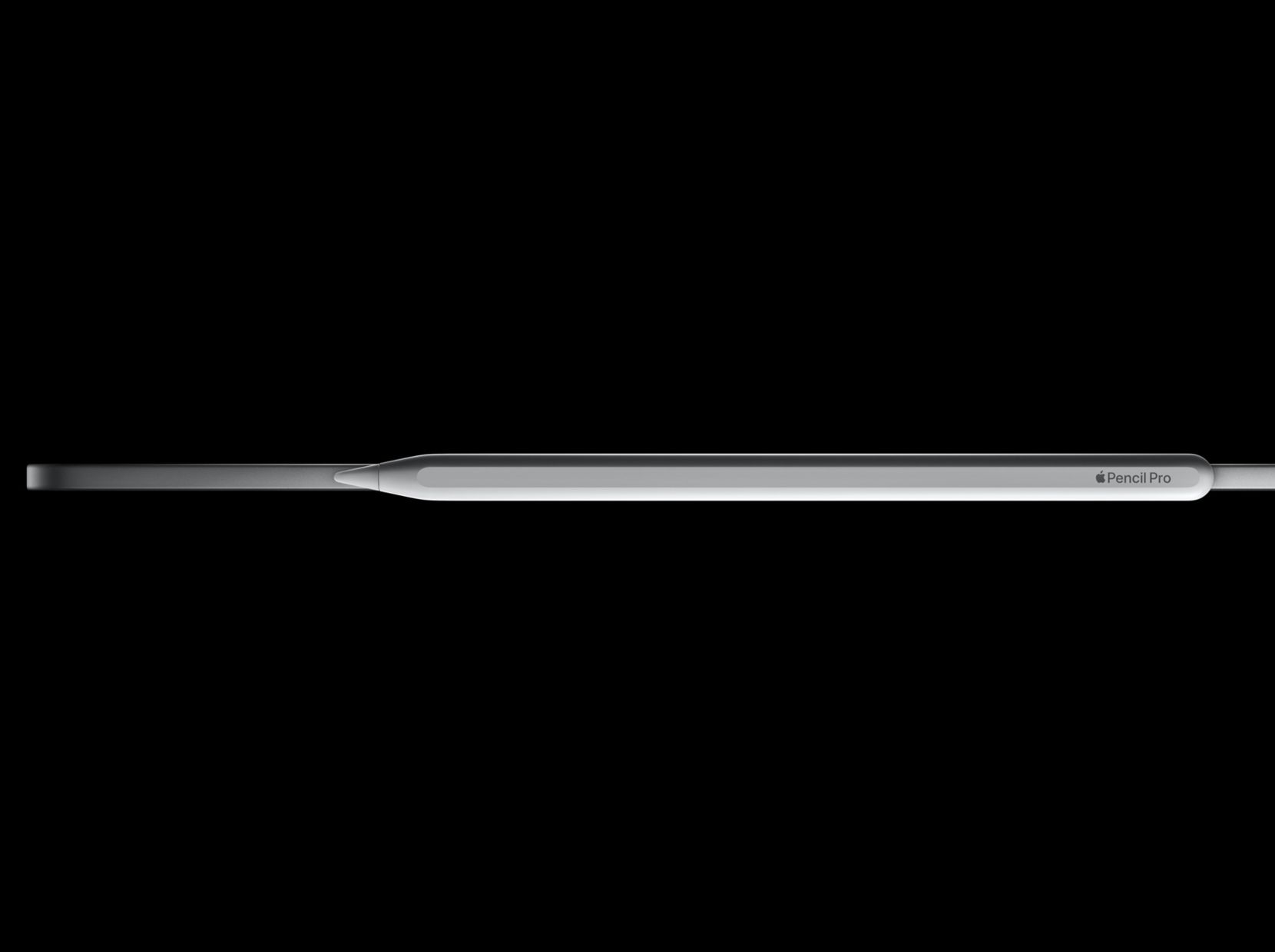 Der Apple Pencil Pro angedockt am iPad Pro (M4)