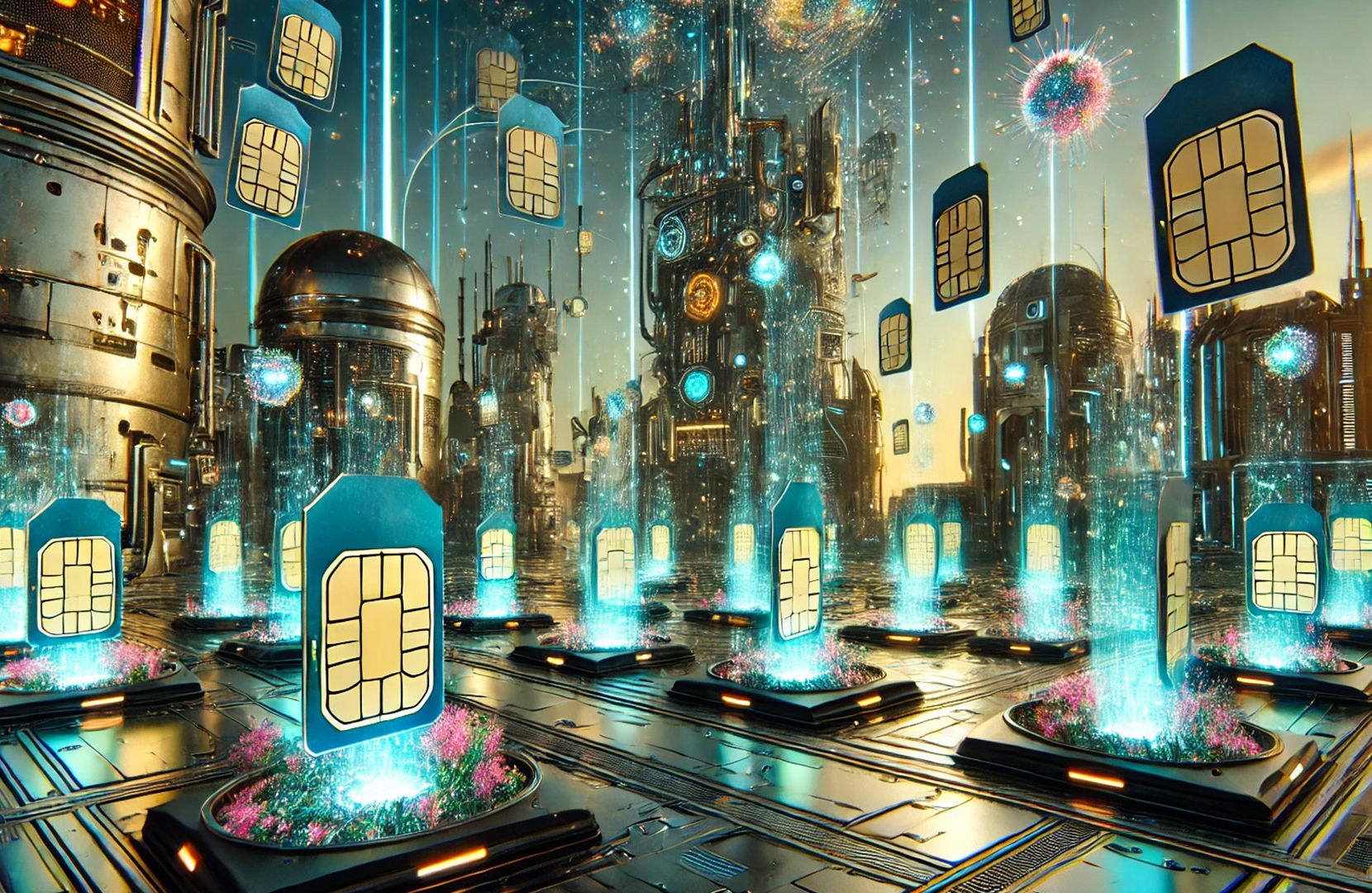 Wer etwas sucht, findet SIM-Karten plus Handy für monatlich unter 15 Euro SIM-Karten für Handys mit Vertrag unter 15 Euro in einer futuristischen Umgebung