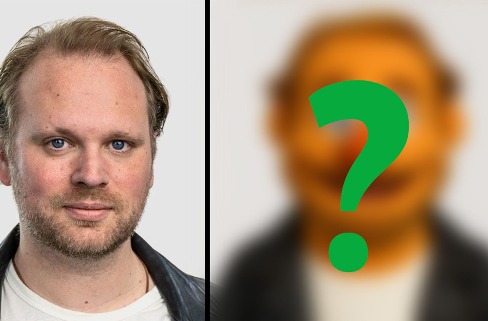 Chris als Muppet vor der Enthüllung