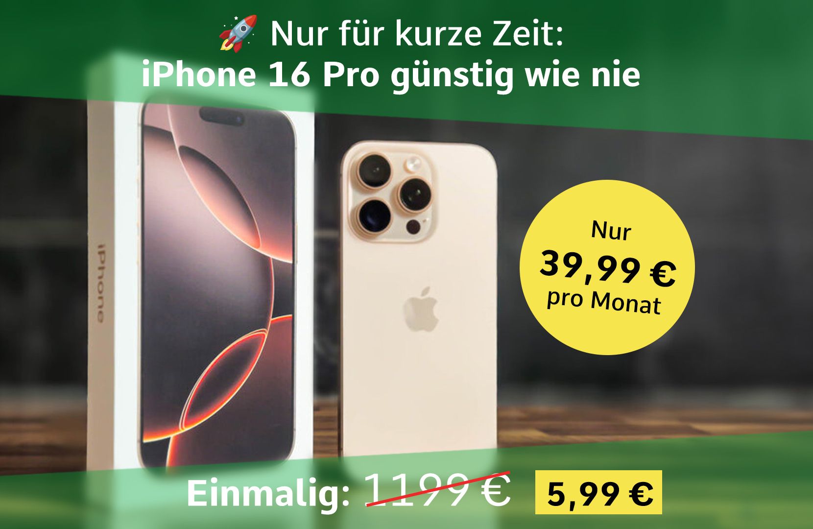 iPhone 16 Pro Deal im Liquid Glass Design