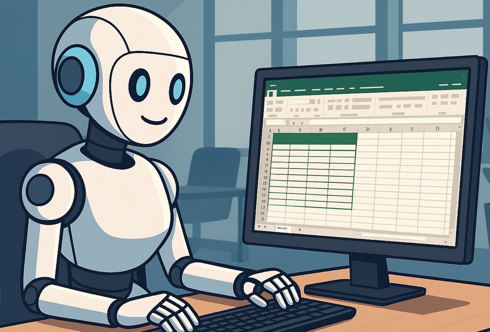 KI arbeitet mit Excel