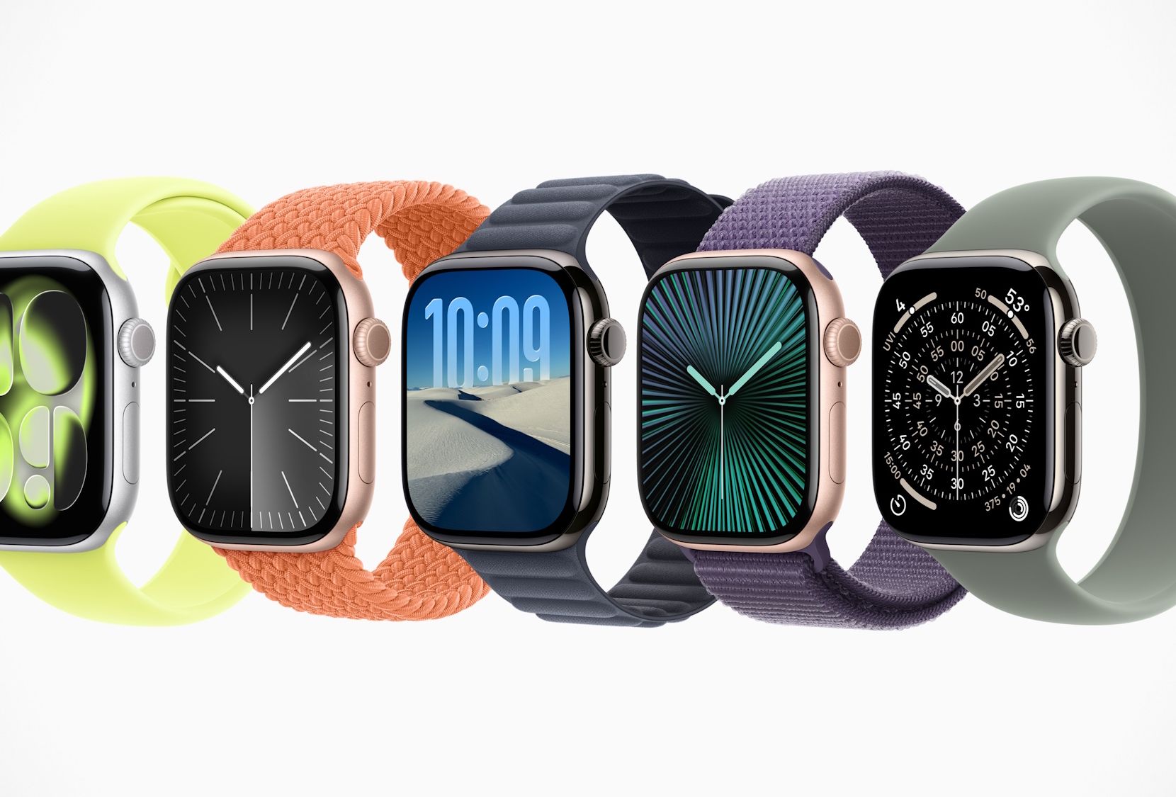 Die Apple Watch Series 11 gibt es in vielen verschiedenen Farben Apple Watch Series 11: Farben und Armbaender