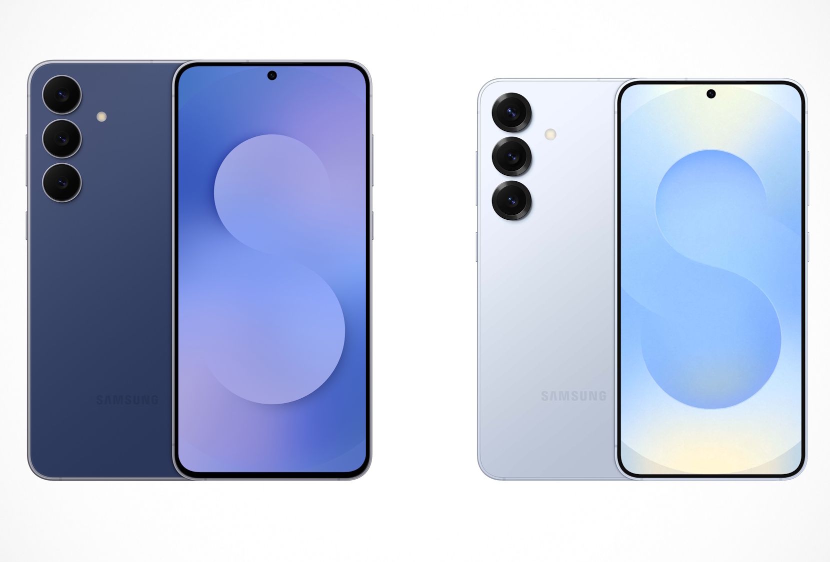 Galaxy S25 FE (l.) und Galaxy S25 (r.) im Vergleich