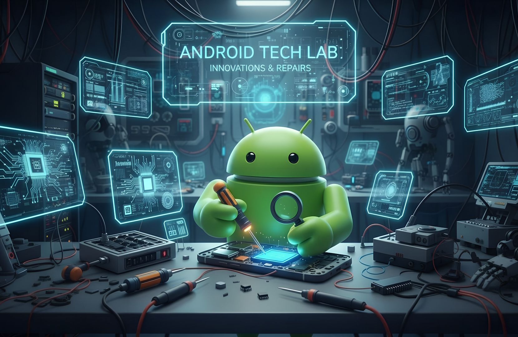 Android bastelt am Smartphone