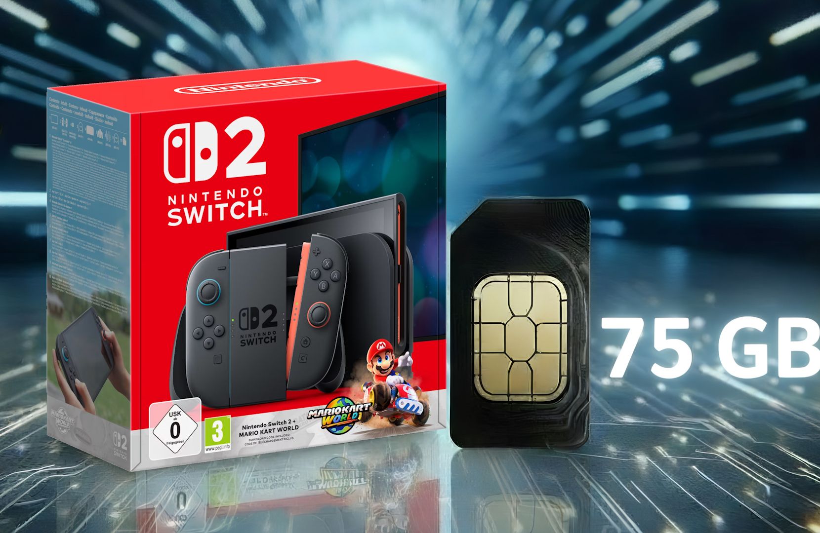 Nintendo Switch 2 mit SIM-Karte Bundle