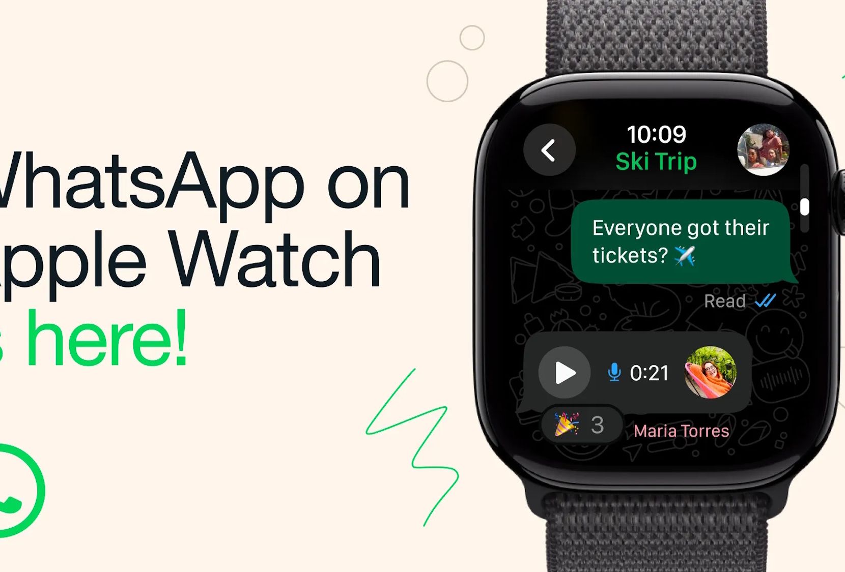 WhatsApp gibt's jetzt auch für die Apple Watch