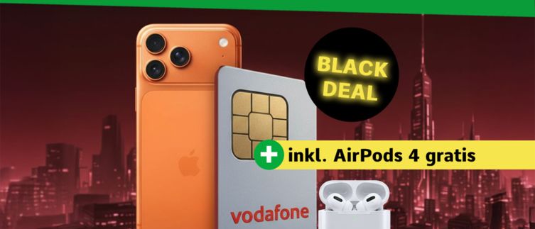 Vodafone iPhone 17 Pro Black Week Angebot mit AirPods