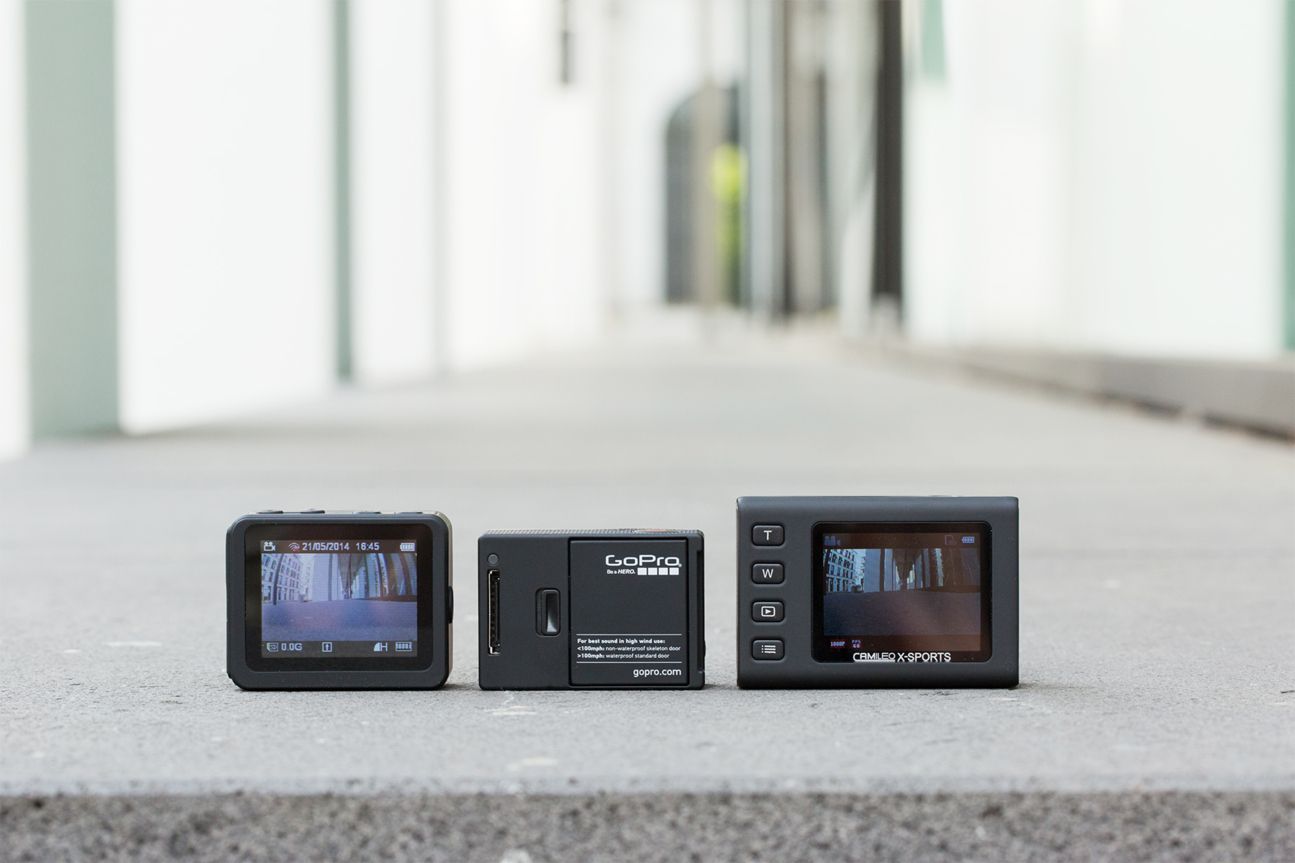 Toshiba Camileo X-Sports, GoPro Hero 3plus, Rollei Actioncam Toshiba Camileo X-Sports, GoPro Hero 3plus, Rollei Actioncam