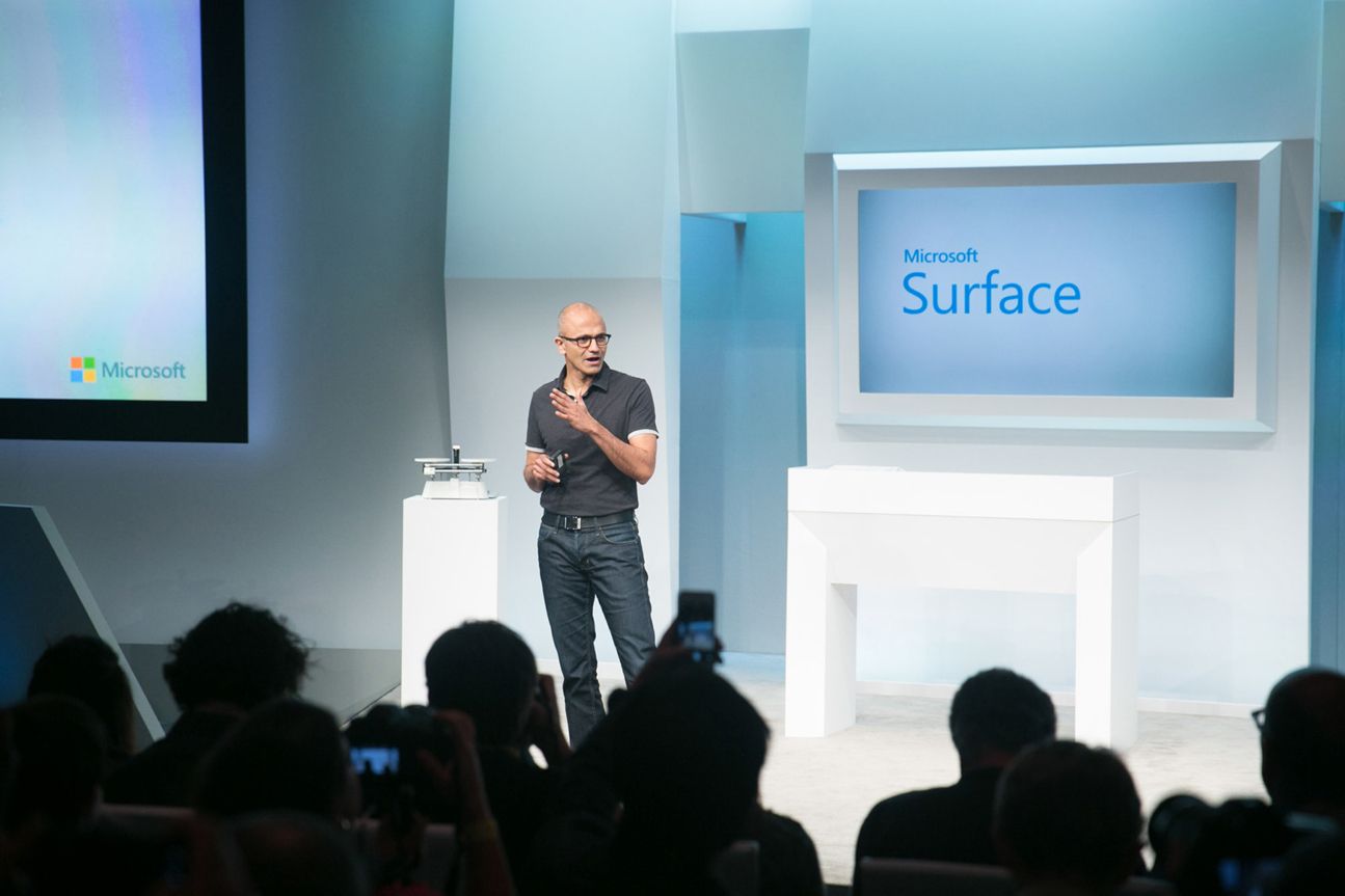 Microsoft-CEO Satya Nadella ist vom Erfolgspotenzial des Surface Pro 3 überzeugt Microsoft-CEO Satya Nadella ist vom Erfolgspotenzial des Surface Pro 3 überzeugt