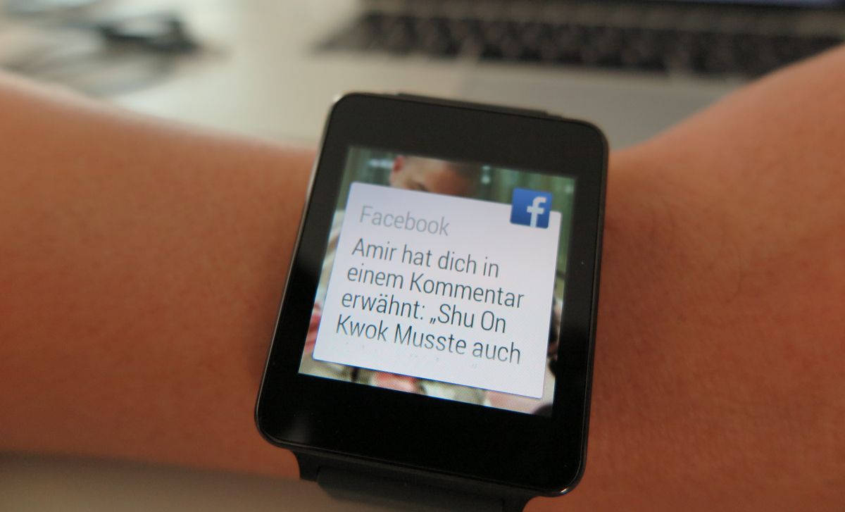 Facebook auf der LG G Watch