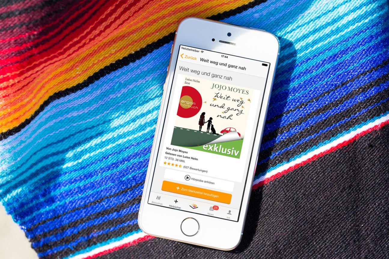 Hörbücher am besten vor der Reise herunterladen, um im Urlaub das Datenvolumen zu schonen