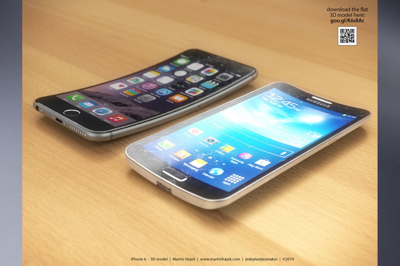 Curved iPhone 6 und Samsung Galaxy Round