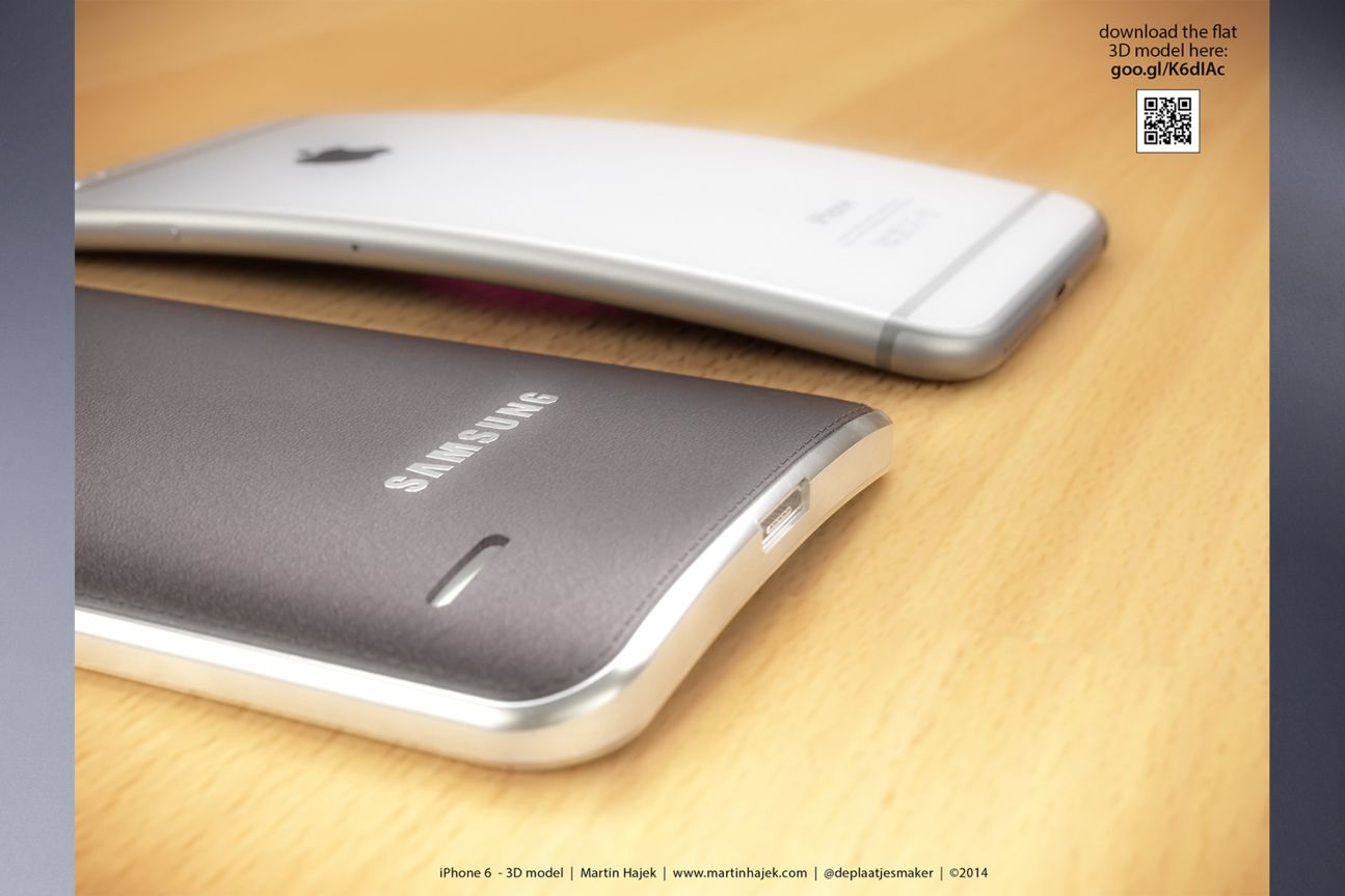 Curved iPhone 6 und Samsung Galaxy Round