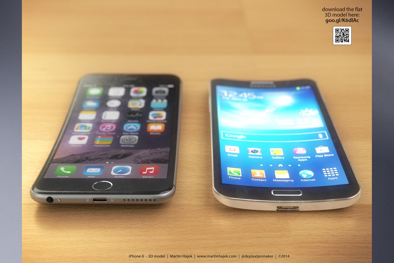 Curved iPhone 6 und Samsung Galaxy Round