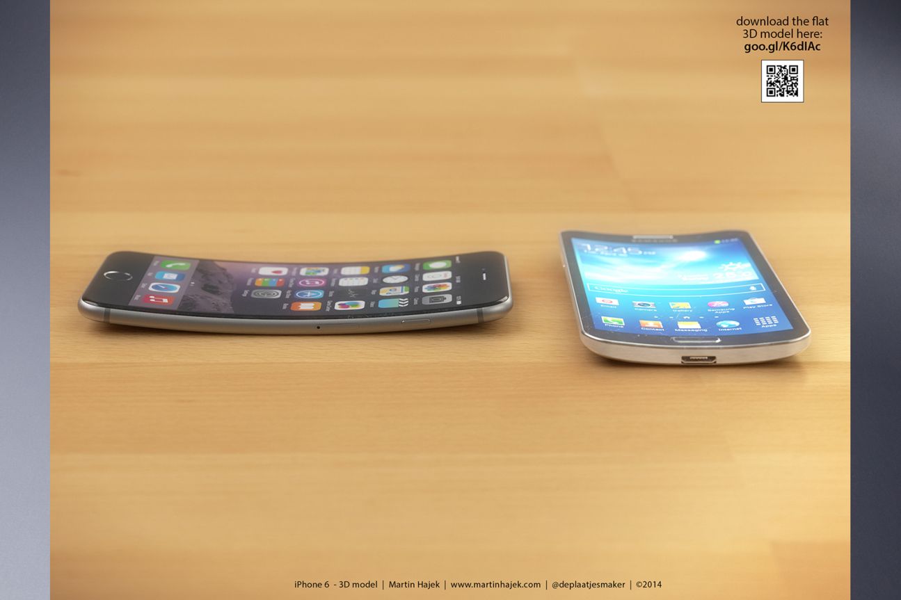 Curved iPhone 6 und Samsung Galaxy Round